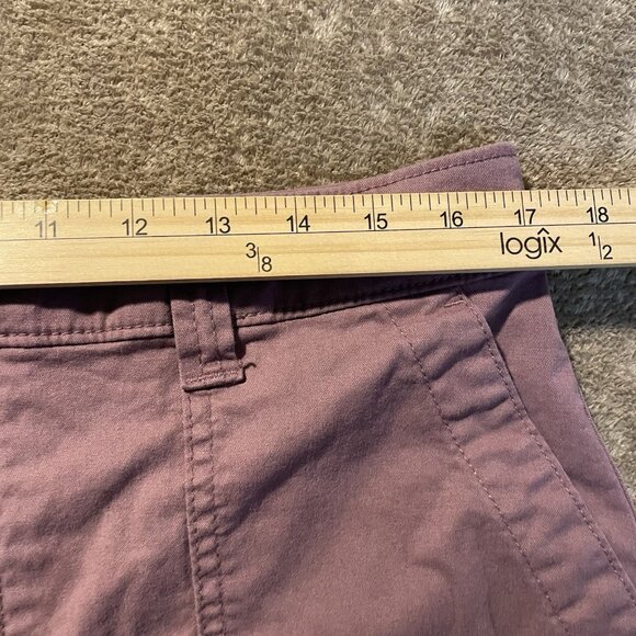 Old Navy Shorts Womens Large High Rise OG Chino Mauve Pink Stretch Casual - Picture 5 of 7
